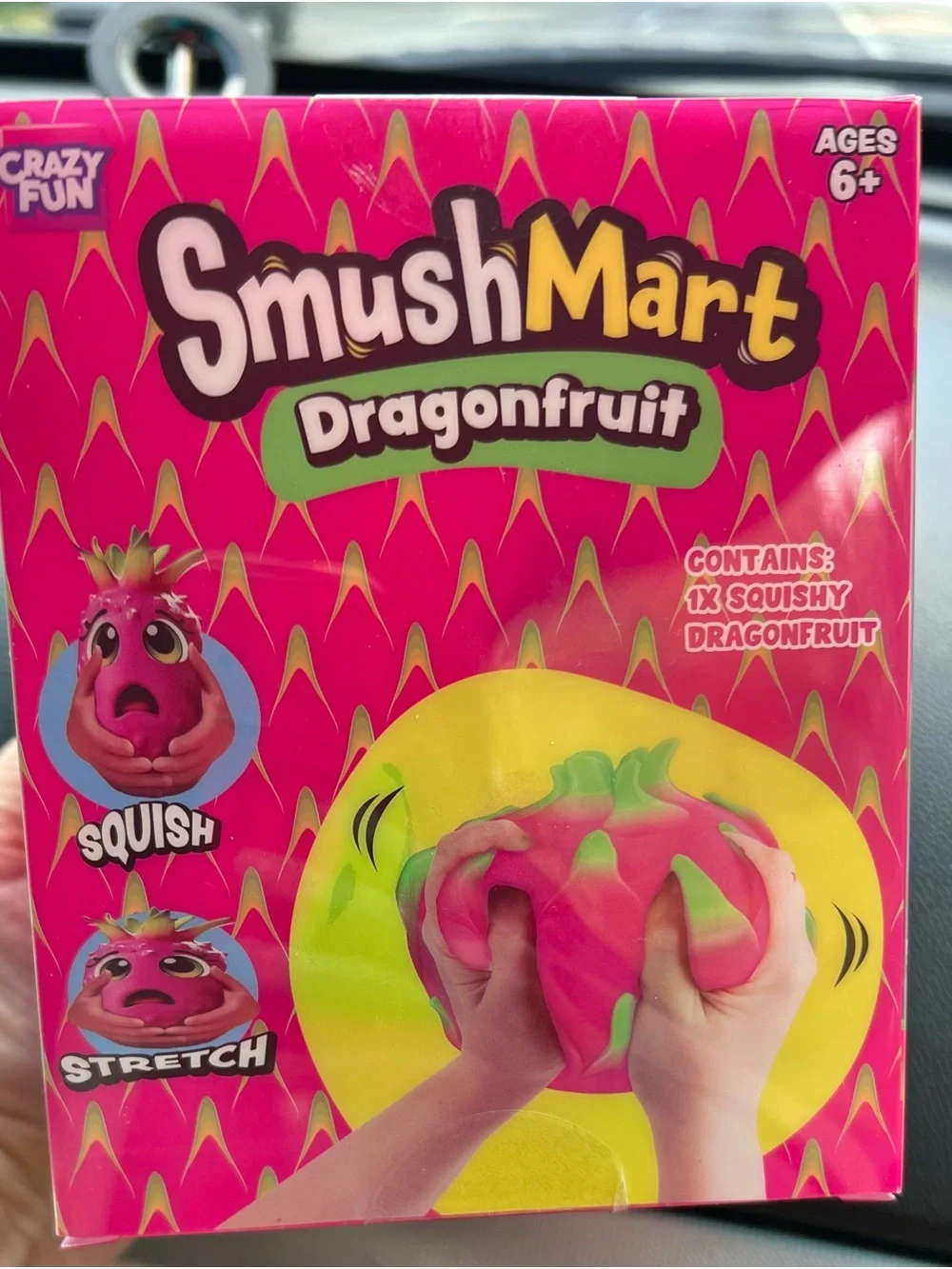 Smush Mart Dragonfruit Squishy Toy - Pink